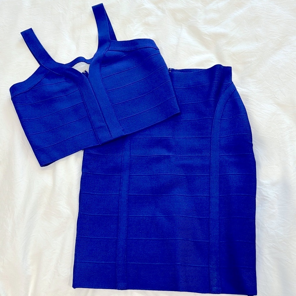 Guess royal blue 2 piece matching set